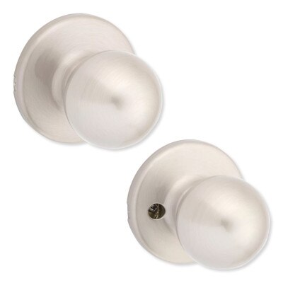 Kwikset Polo Passage Knob, Satin Nickel